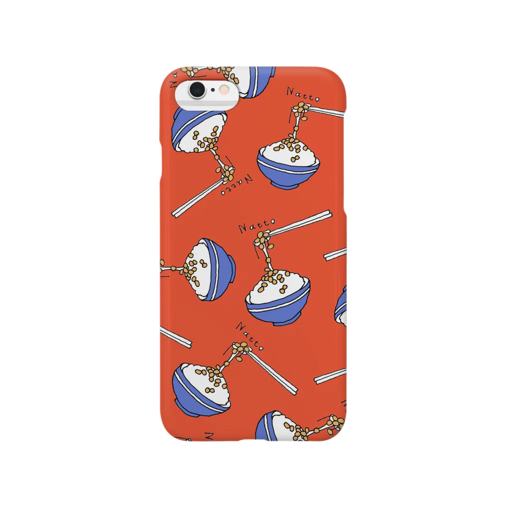 イチハシコのなっとう /red Smartphone Case