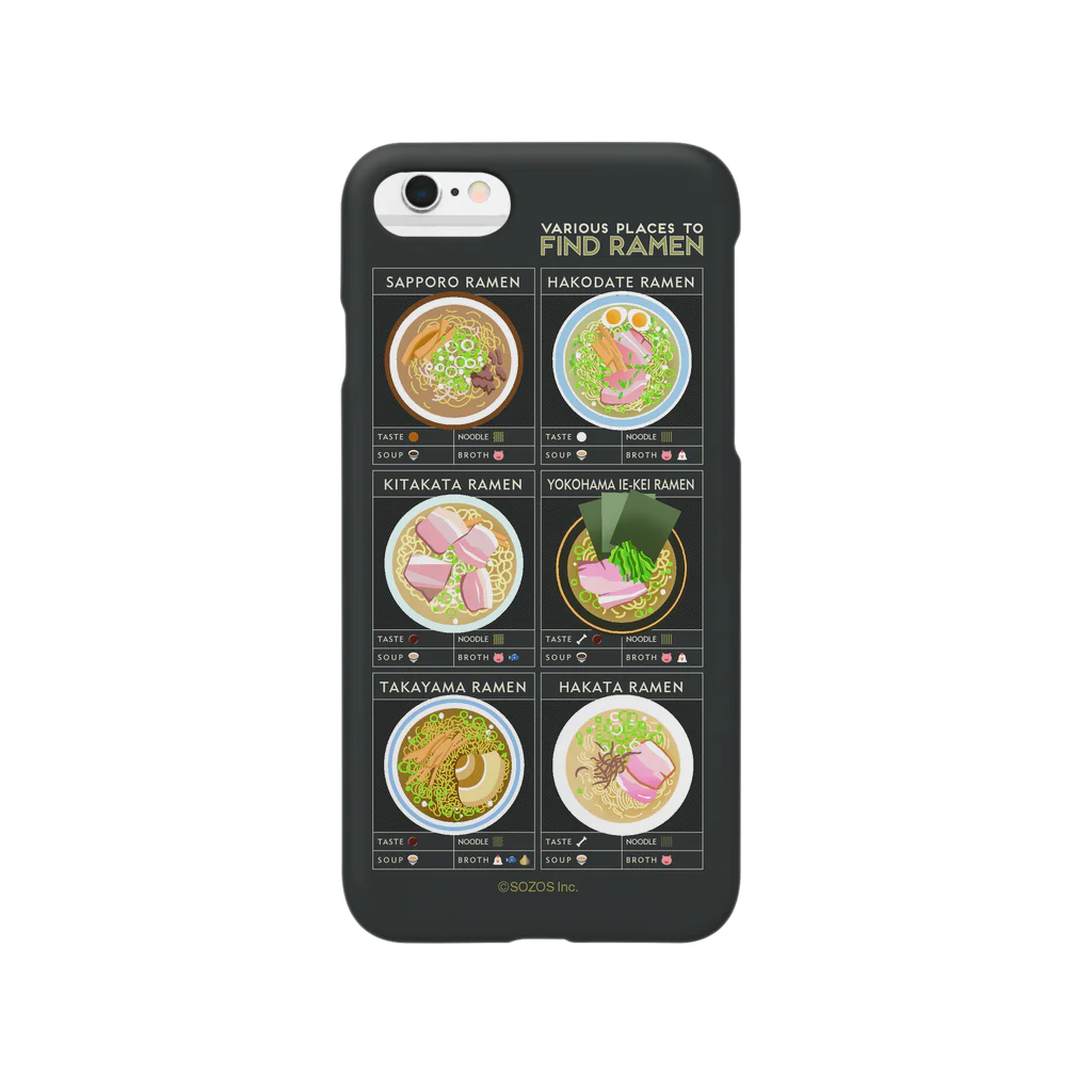 JP-INFOGRAPHICSのRAMEN（ラーメン） Smartphone Case