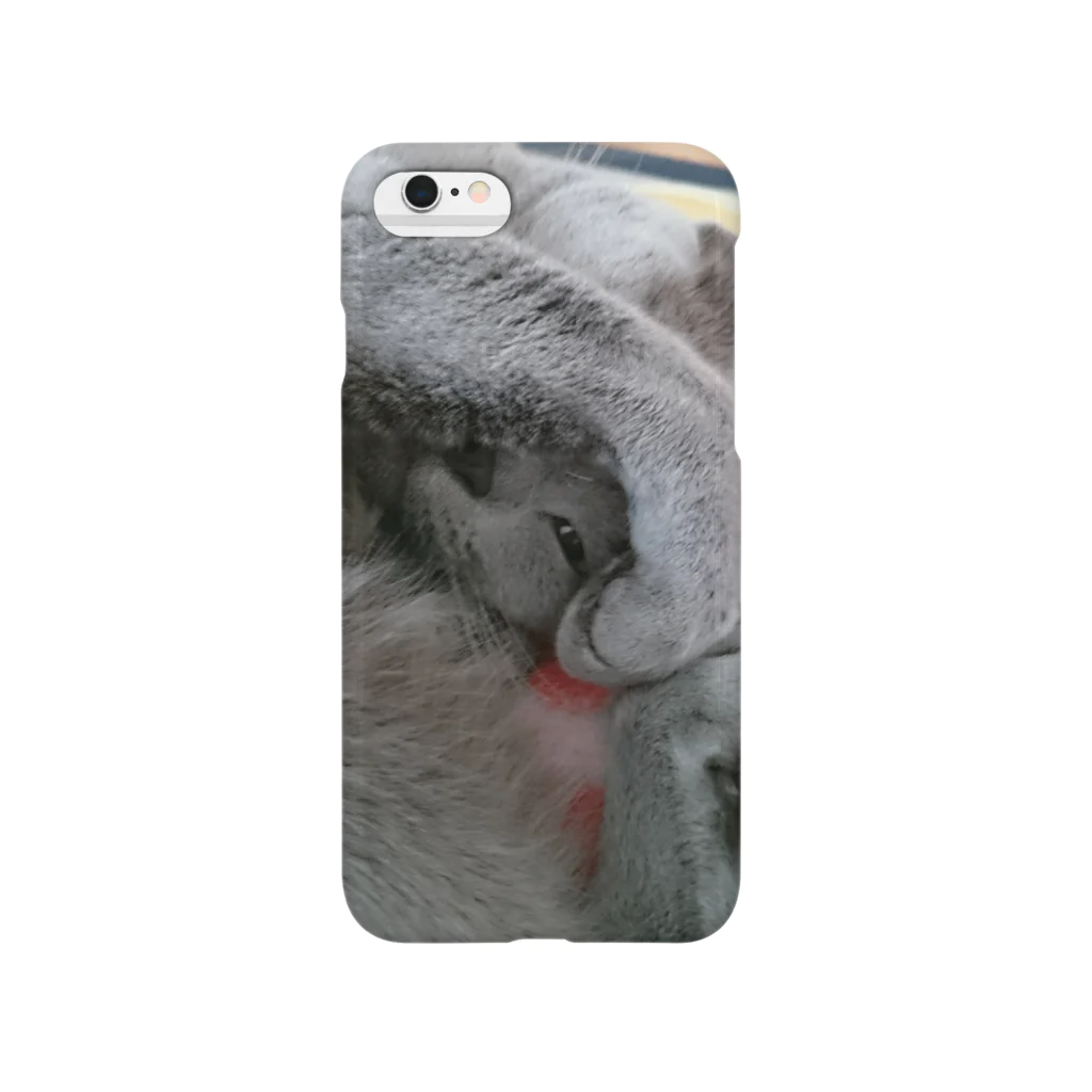 GrayTailのちらりっロシアンブルー(たて) Smartphone Case