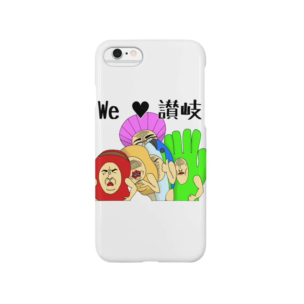 UDONZINEの讃岐ラブレンジャーズ「We Love 讃岐」 Smartphone Case