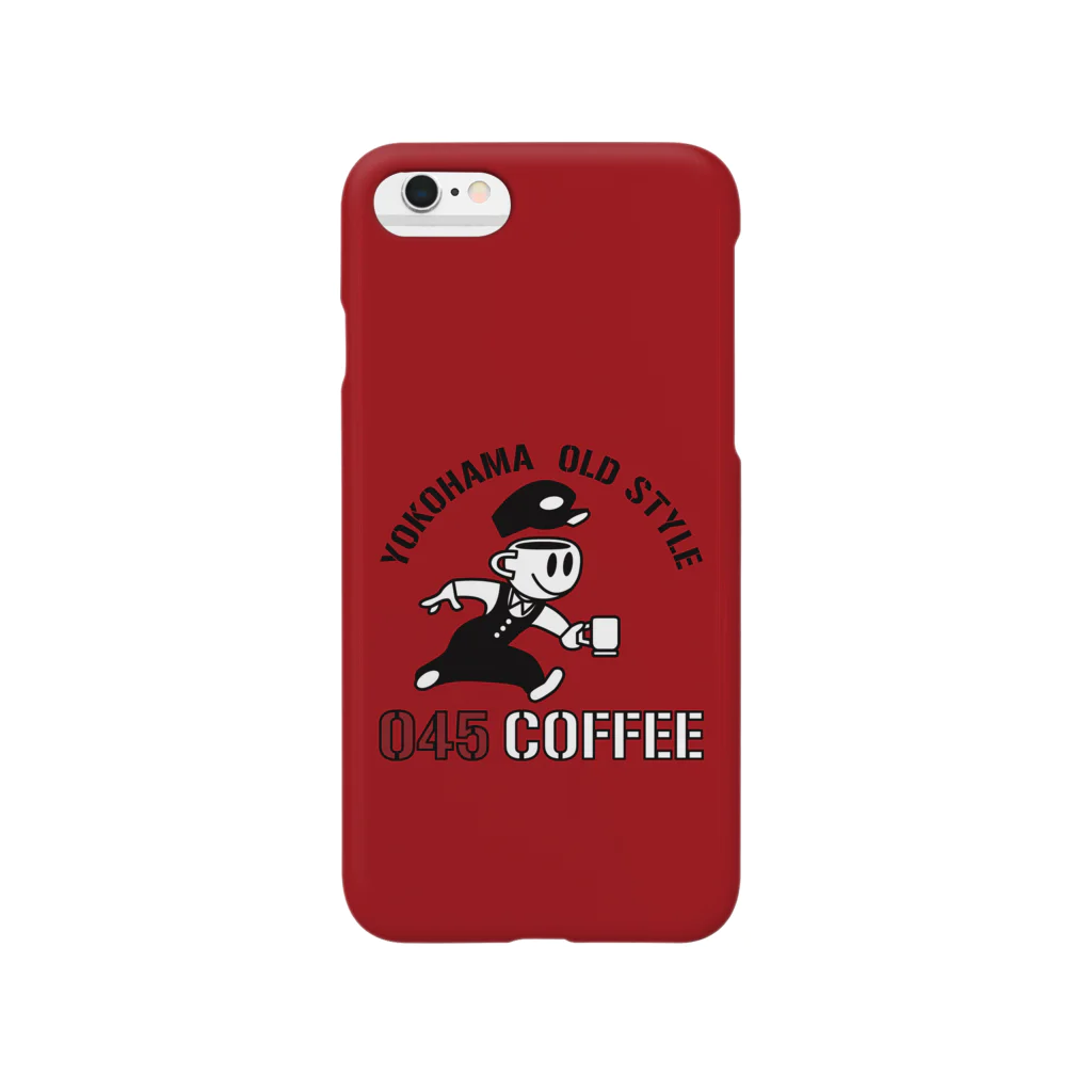 045COFFEE YOKOHAMAの045COFFEE A ダークレッド Smartphone Case