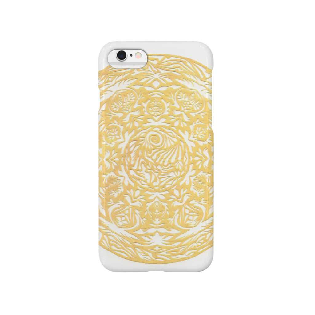 Maru ⭕ MandalaのMaru ⭕ Mandala 繁栄(白) Smartphone Case