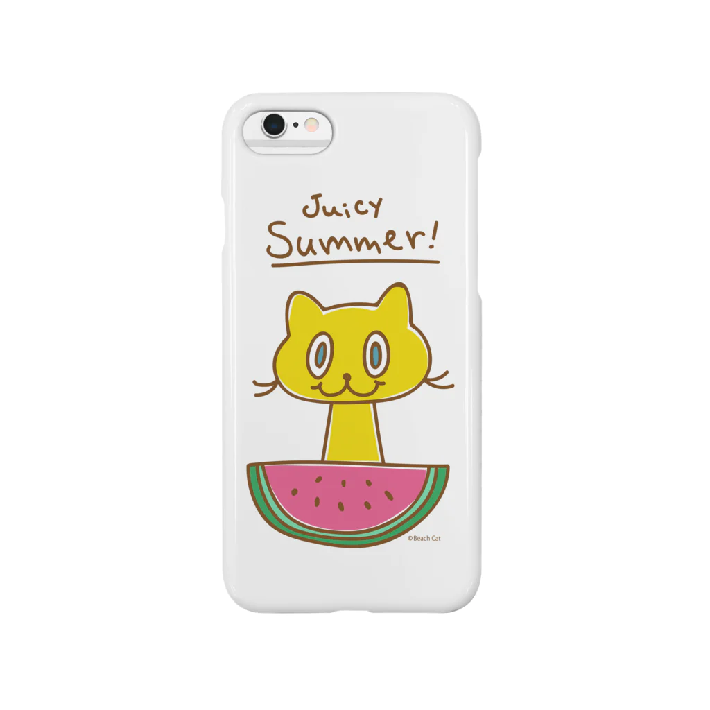 BEACH CATのすいかとニャンコ Smartphone Case