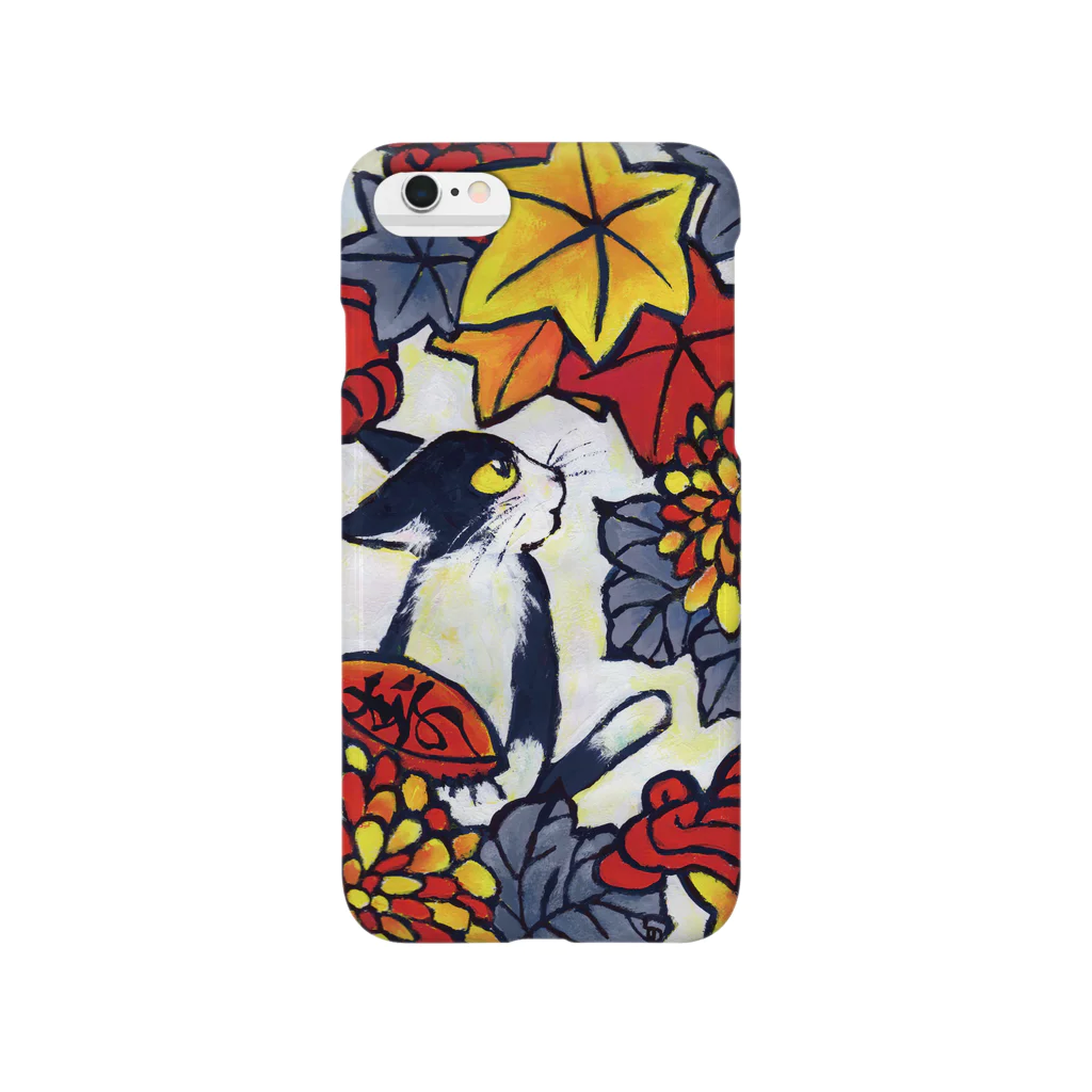 むらかみしのの青猫花猫〜菊椛〜 Smartphone Case