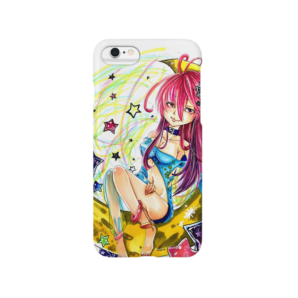 ぺちゃの ○。銀狐堂。○ の三日月仕掛けの娘 Smartphone Case