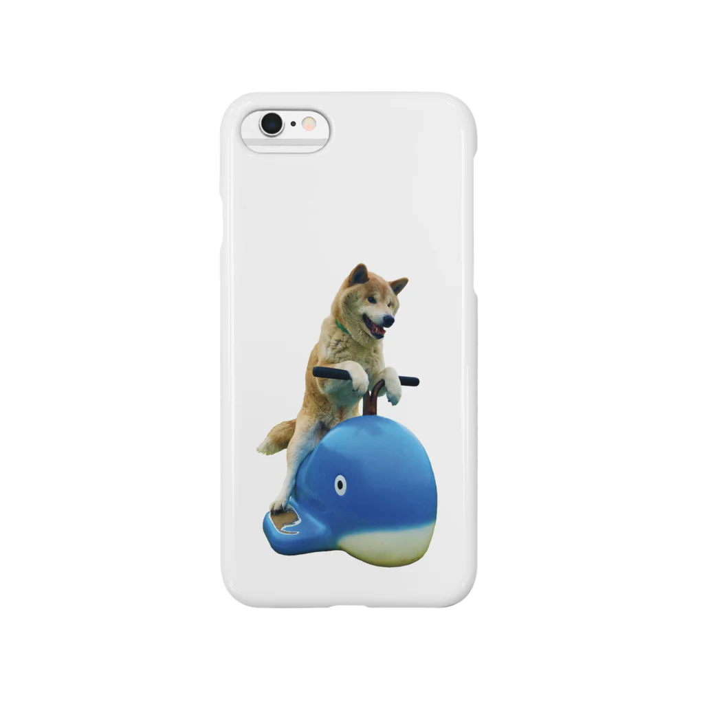 愛犬太郎のグッズのクジラに乗った太郎【柴犬】 Smartphone Case