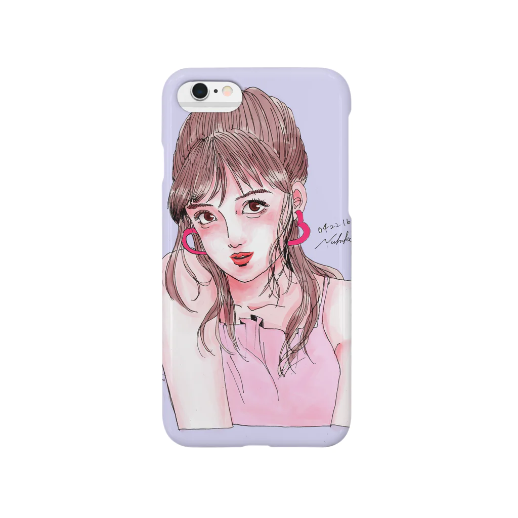 nichikaのPurplegirl Smartphone Case