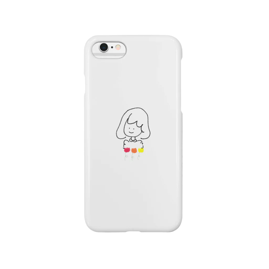 ミのチューリップと女の子 Smartphone Case