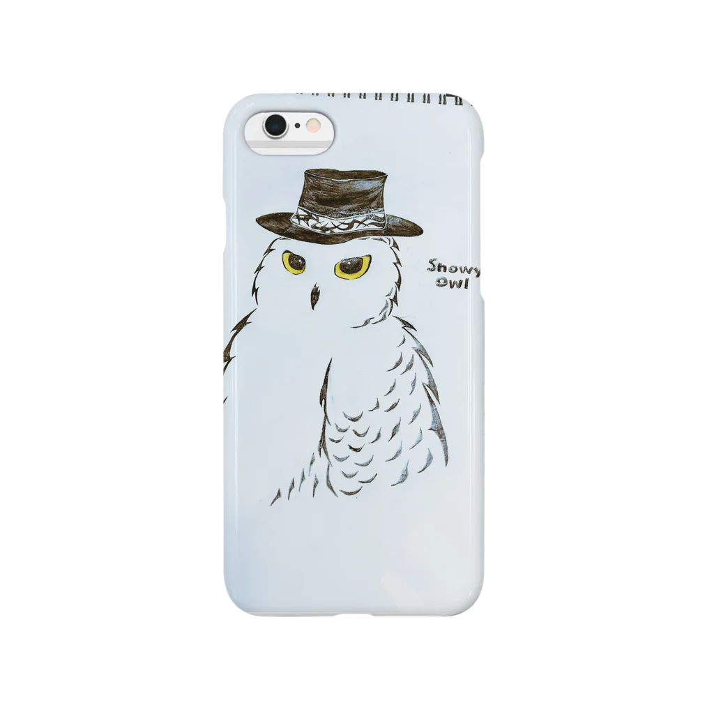 理央っだっつの。のsnowy owl スマホケース