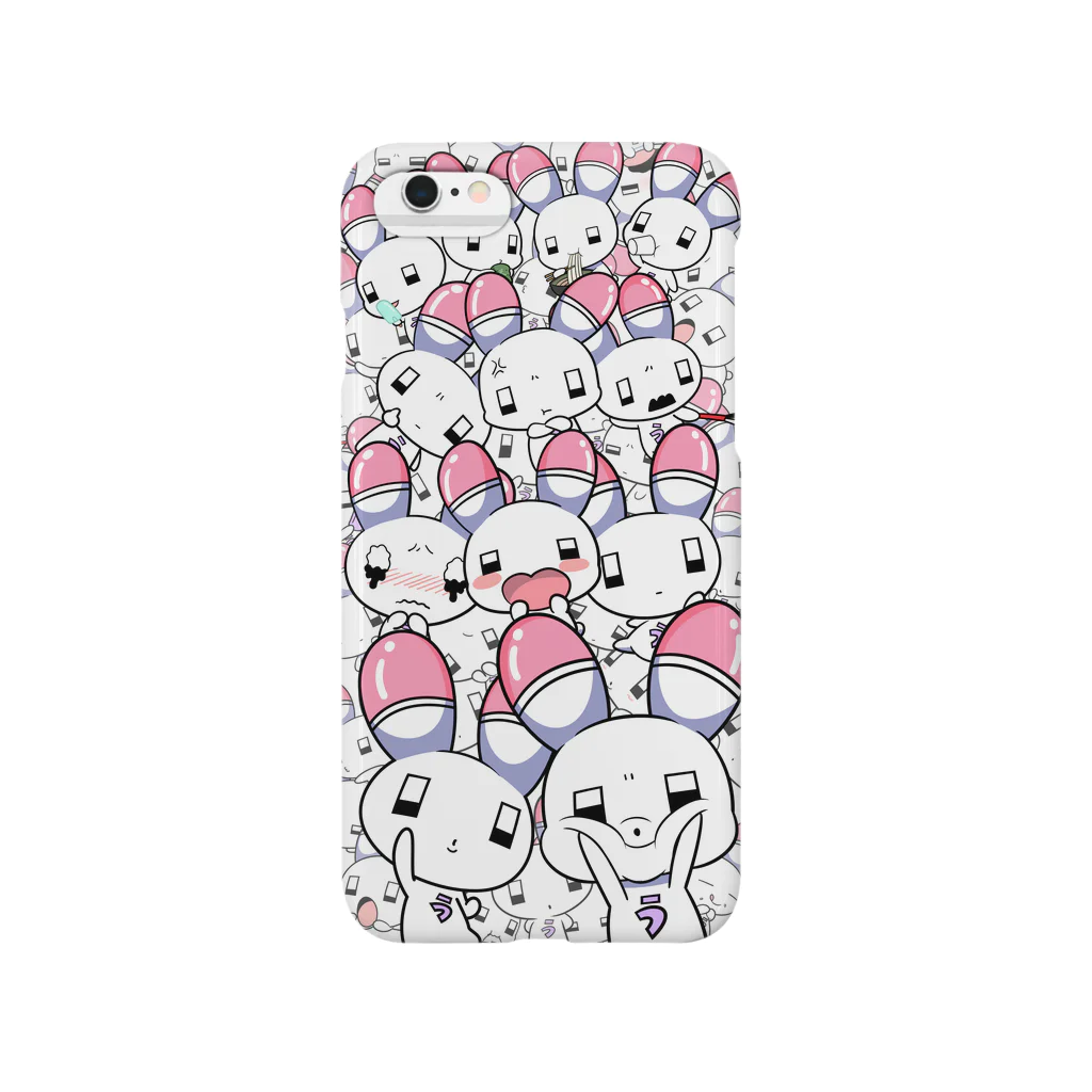 💗江崎びす子officialスズリ💗のうさたんだらけ Smartphone Case