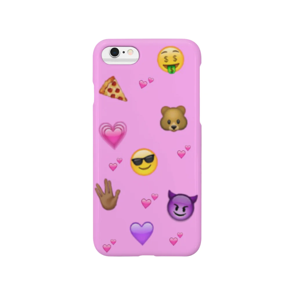 😜emoji屋さん🍕のEMOJI🐻💗(pink) スマホケース