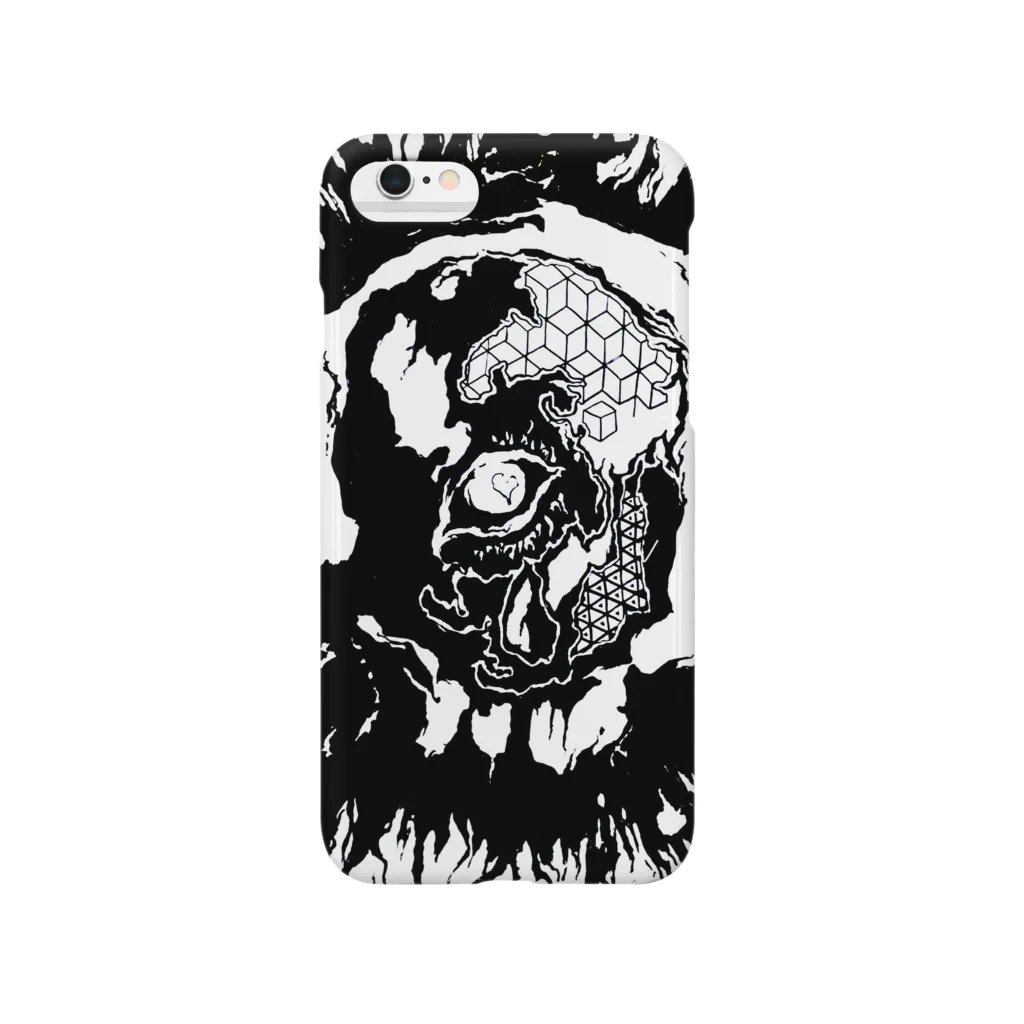 百鬼夜行絵巻の餓者髑髏(表) Smartphone Case