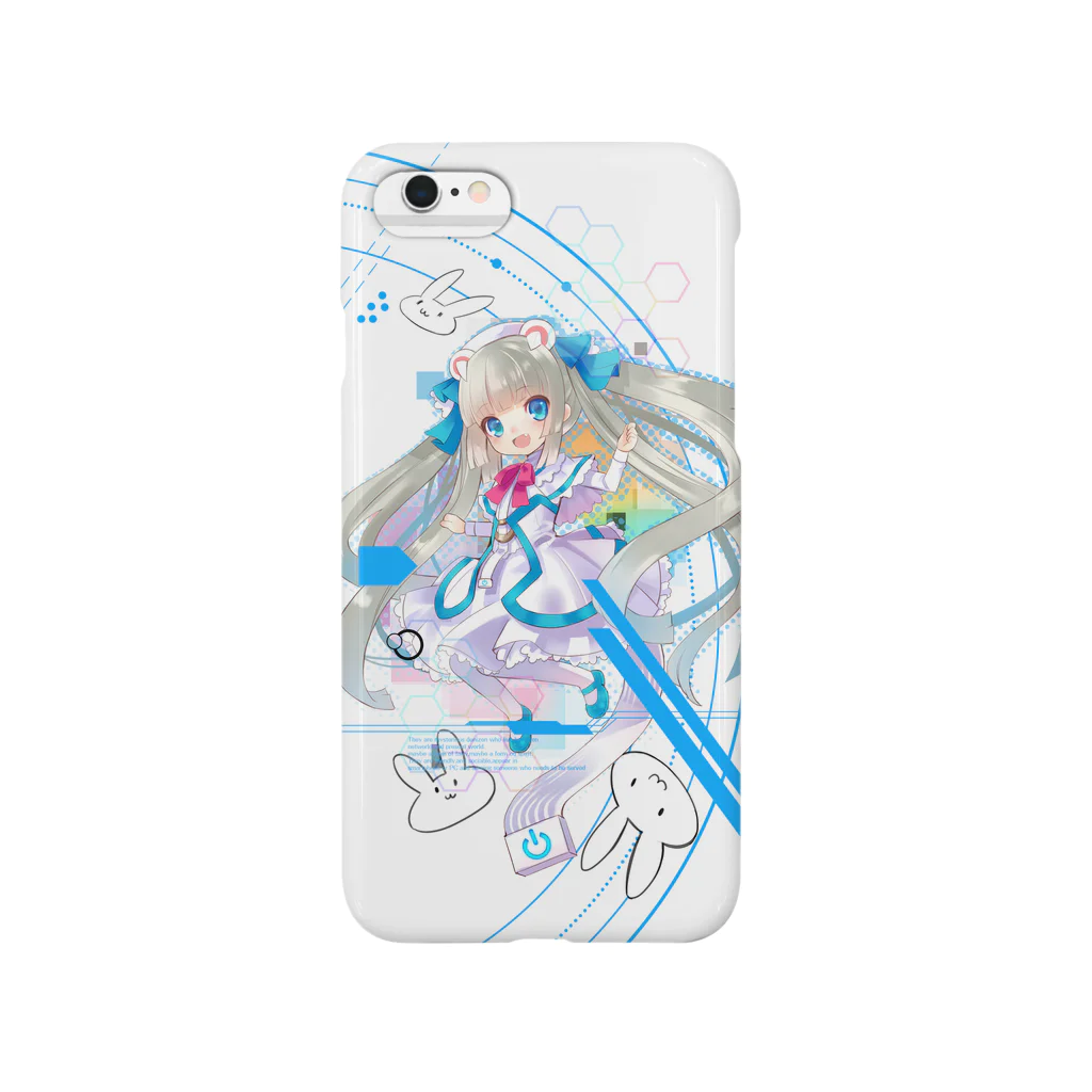 mituhiraのOptical fiber girl White Smartphone Case