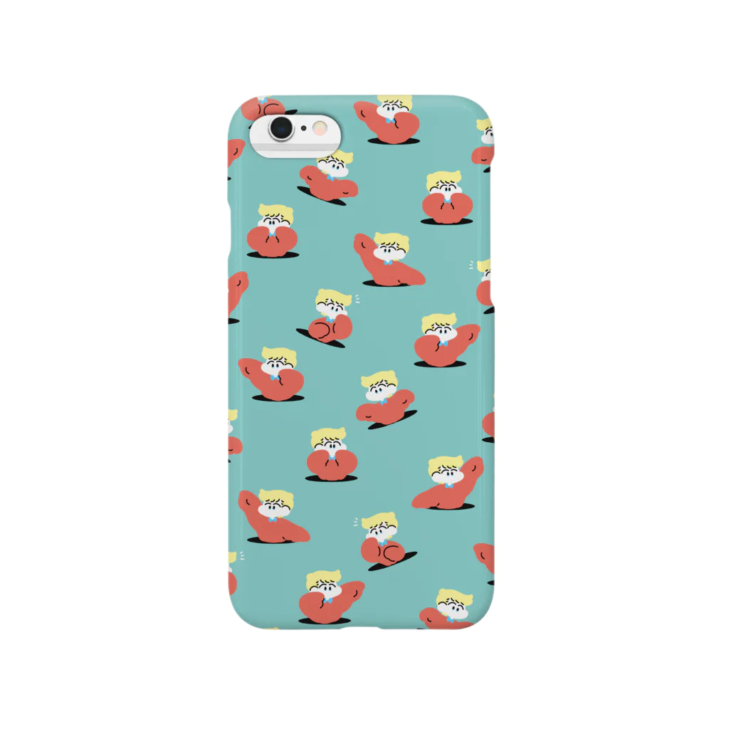 くだものやさんのねぐせくんがいっぱいiPhoneケース Smartphone Case