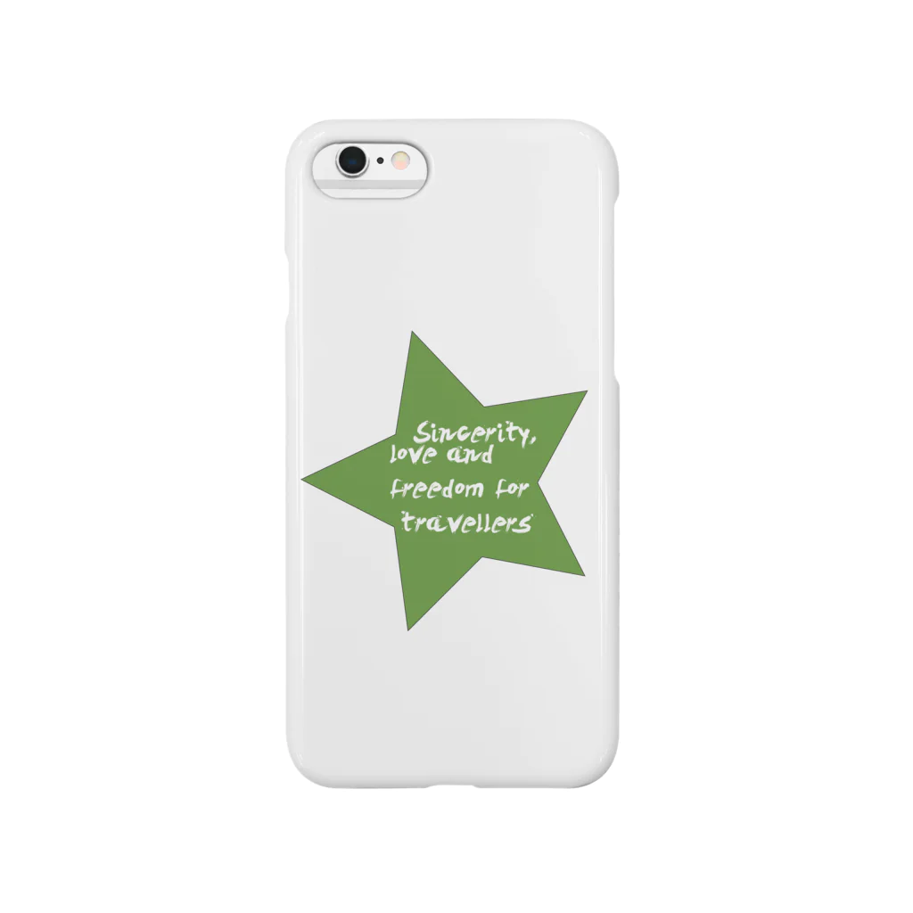 Yusaku777のSincerity,love and freedom for travellers Smartphone Case