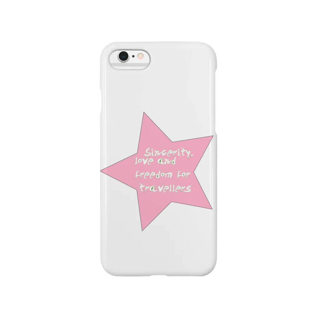 Yusaku777のSincerity,love and freedom for travellers Smartphone Case