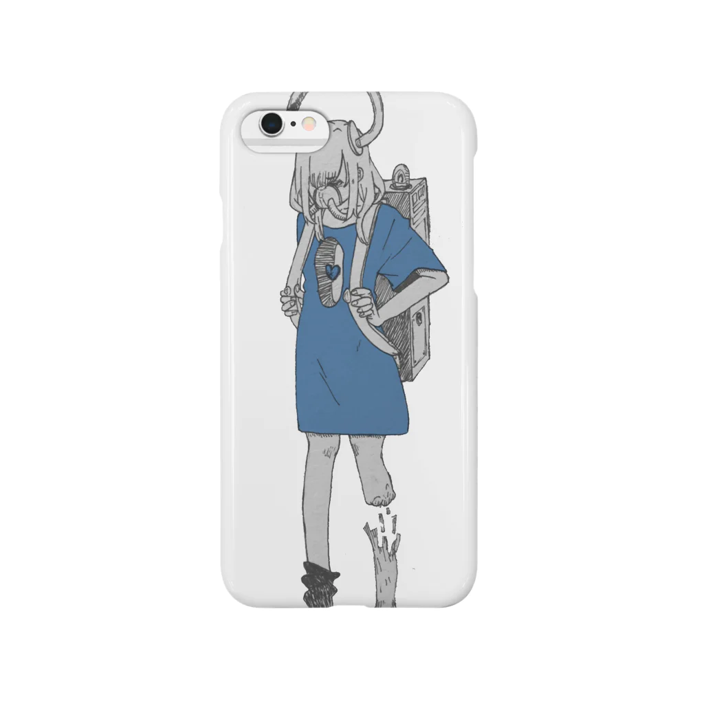 HAIDY's SHOPの妖怪 自己満ち足り Blue スマホケース