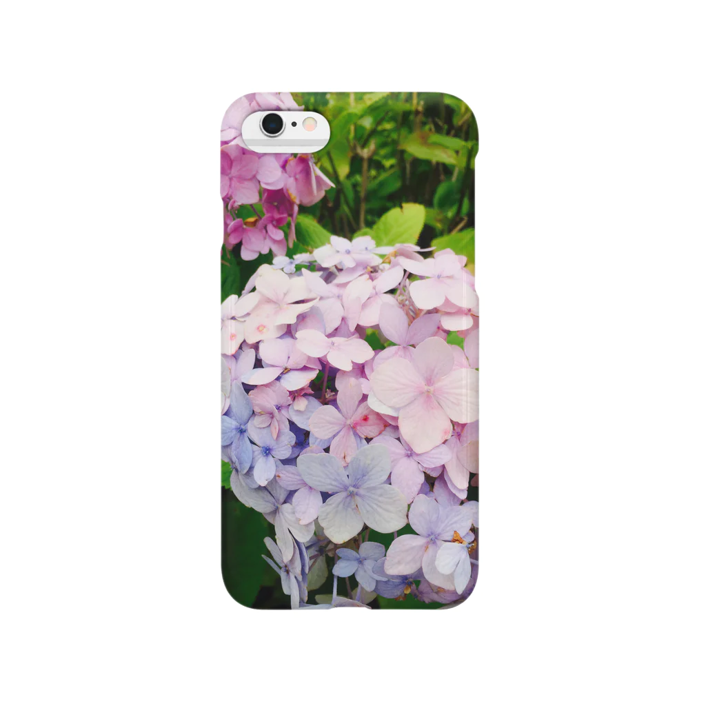 おでこ(秋風ver.)のアジサイケース Smartphone Case