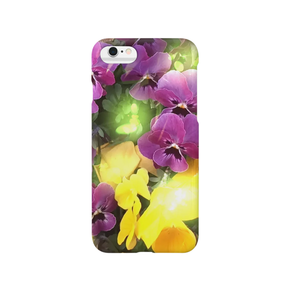 prettyflowerのきらきらパンジー Smartphone Case