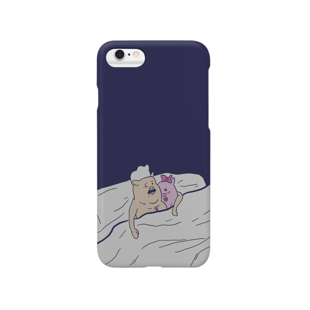TONKATSU GOODS SHOPのベッドイン Smartphone Case