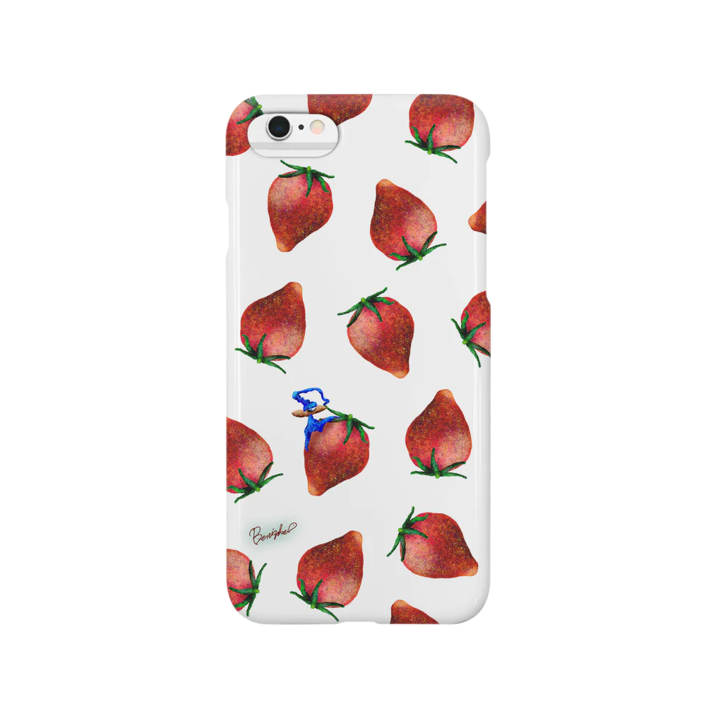 BenizakeのFruit series!! -strawberry- white Smartphone Case