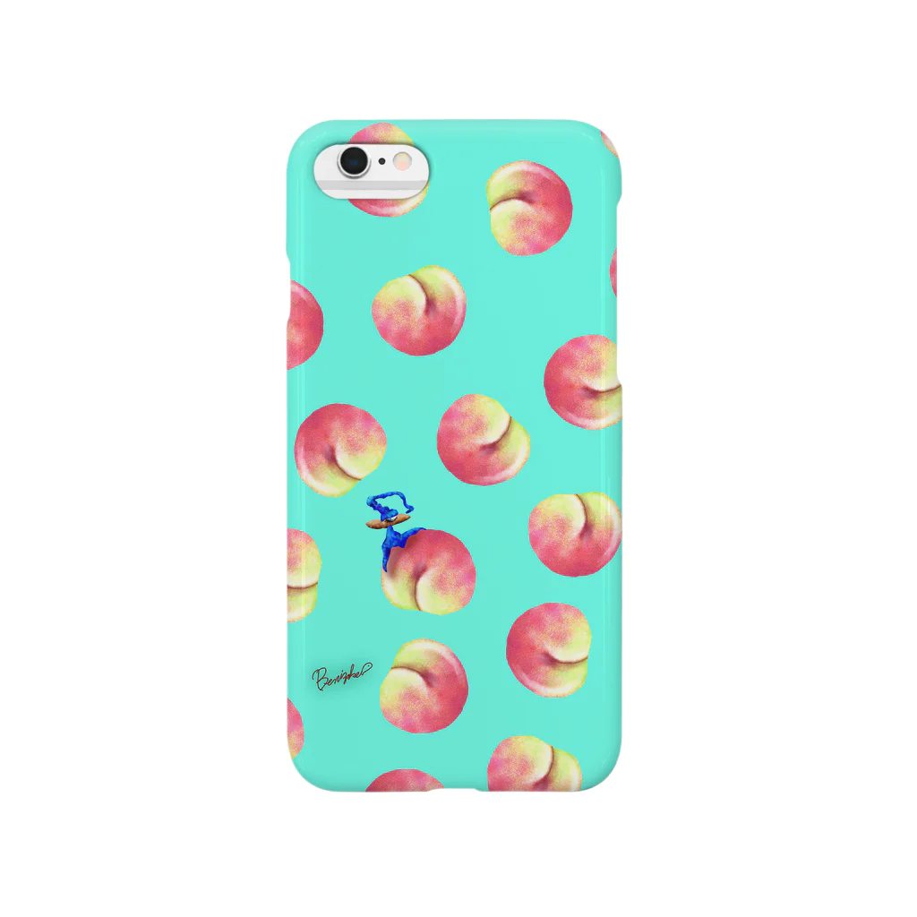 BenizakeのFruit series!! -peach- light blue Smartphone Case