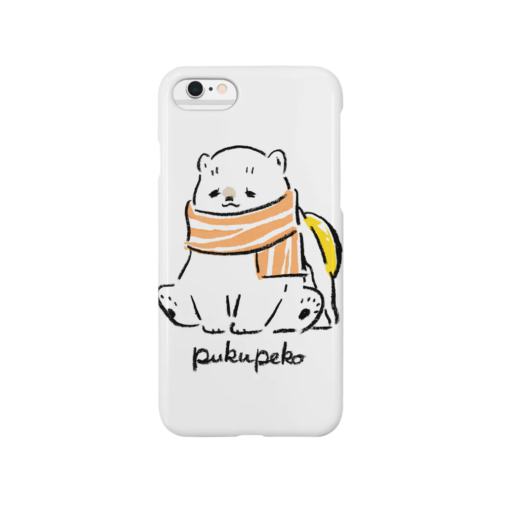 pukupekoのベーコンエッグしろくまちゃん おすわり Smartphone Case