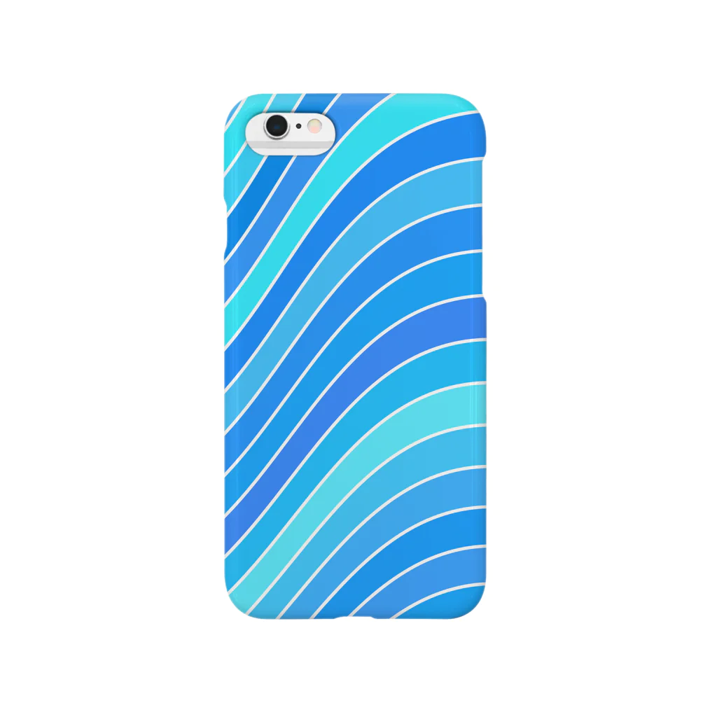 ブロンマのwave_blue Smartphone Case