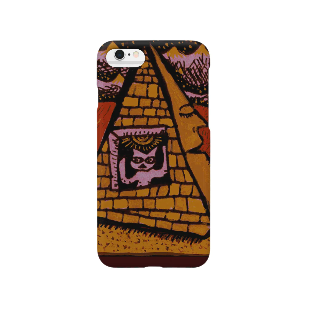 HARION=HARIONのpeace on earth （猫とピラミッド） Smartphone Case