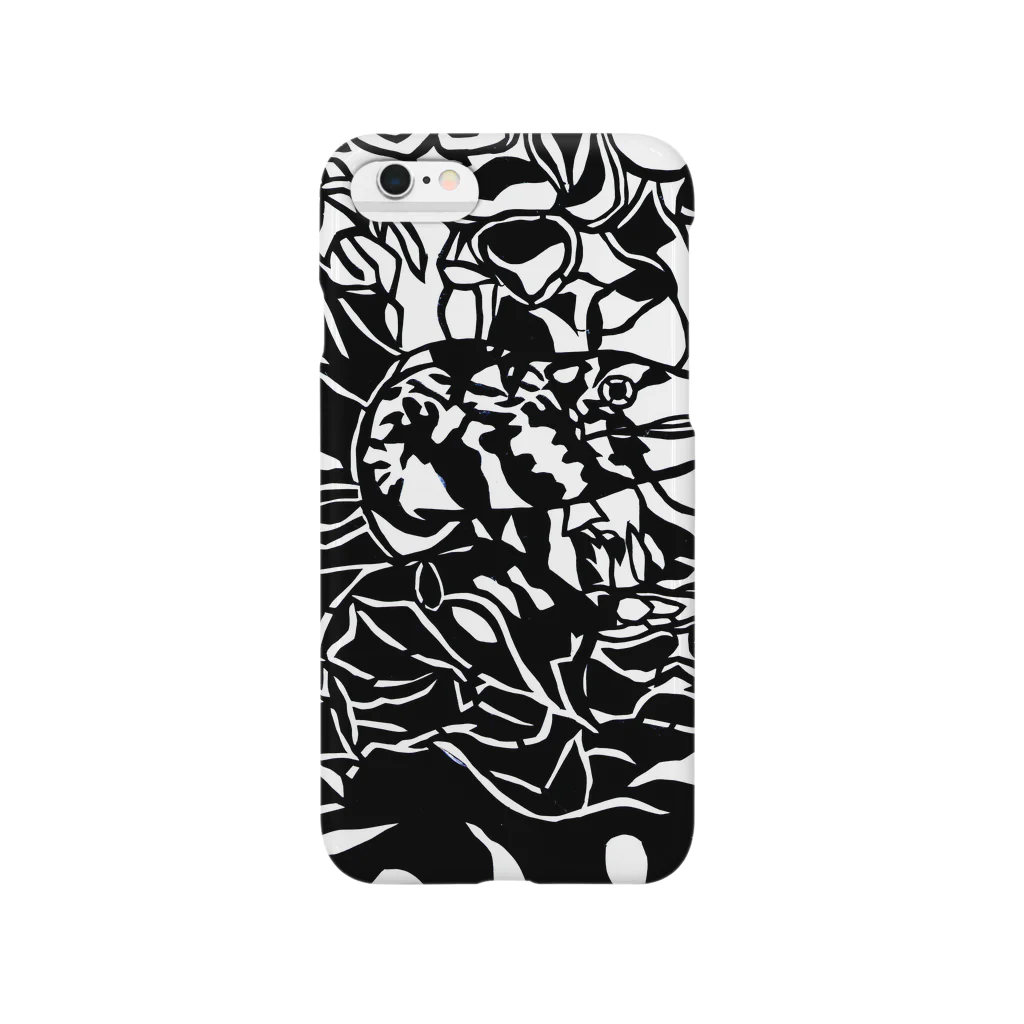 サカナオのクモウツボ　切り絵 Smartphone Case