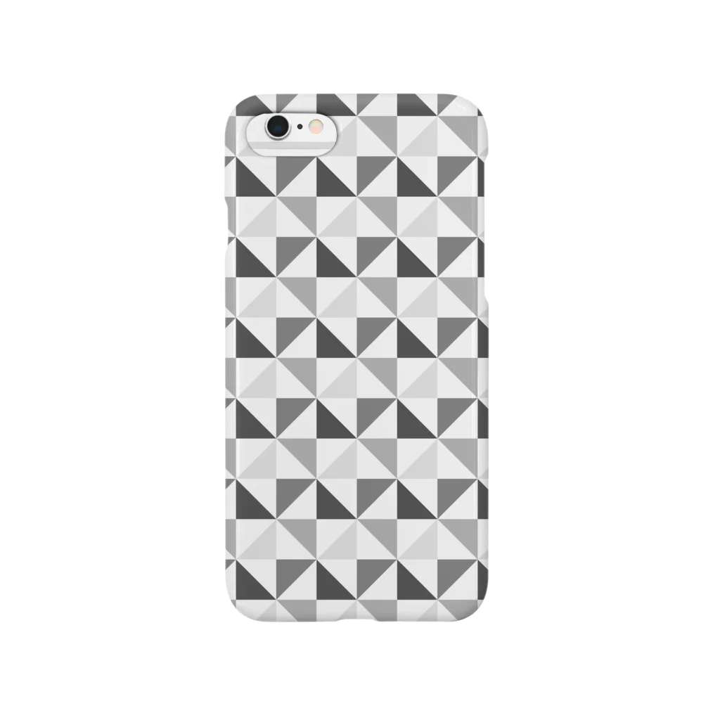 ブロンマのgeometric_pattern01_grey スマホケース