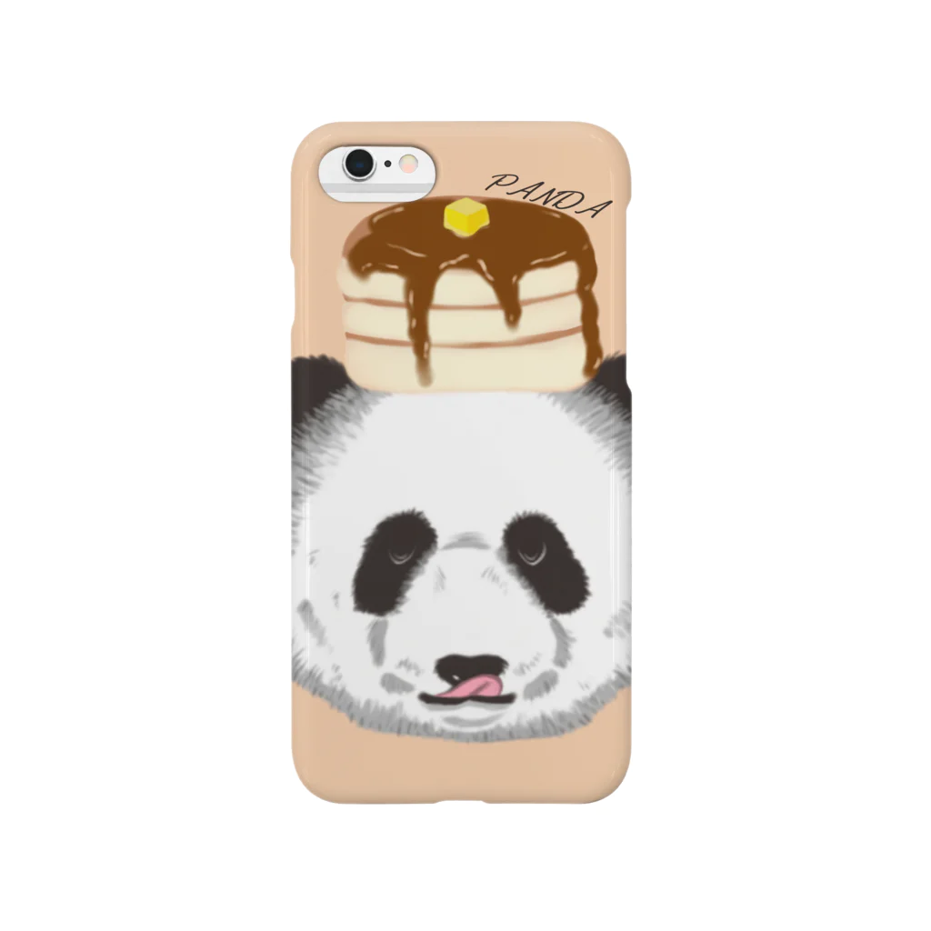 田中ザビエル世界のどうぶつの食いしん坊リアルパンダホットケーキ Smartphone Case