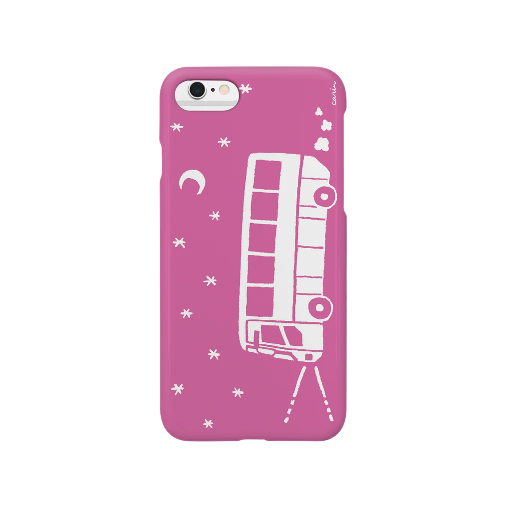 小川かりんの夜行バス出かけましょう(シルエット・ピンク) Smartphone Case