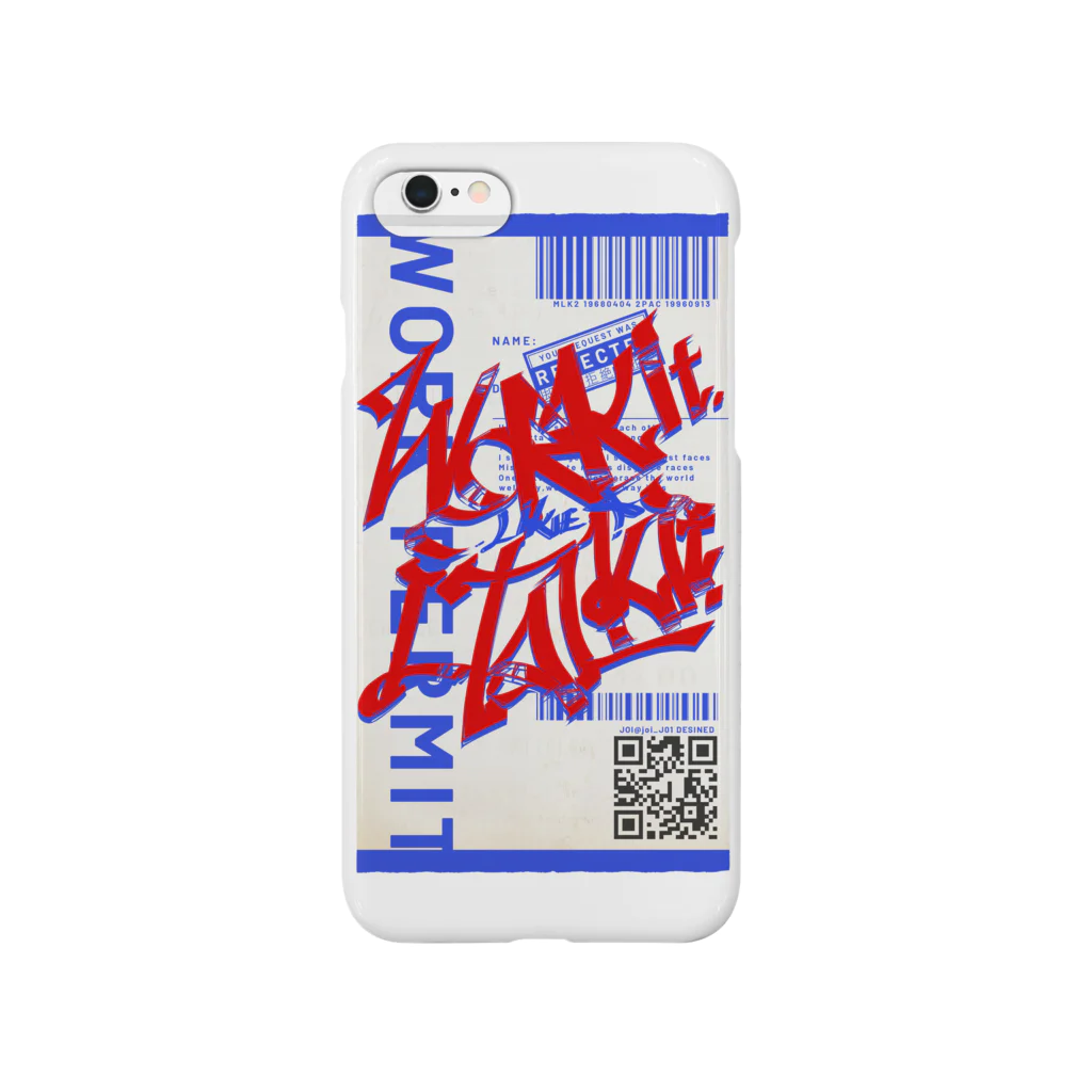 JoiのWork it like a I talk it あか スマホケース