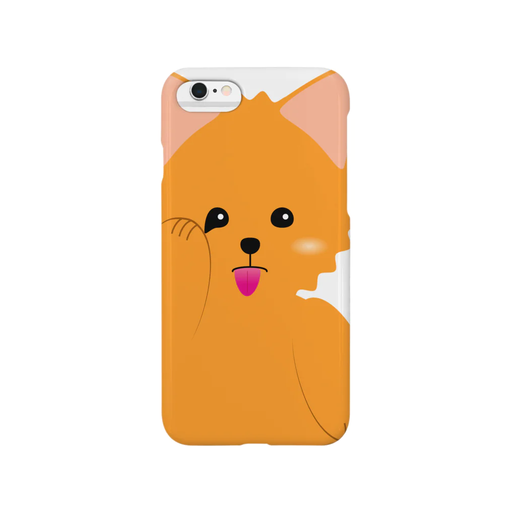 ポメラニアンのポメリンのポメラニアンのポメリン-あっかんべ～- Smartphone Case