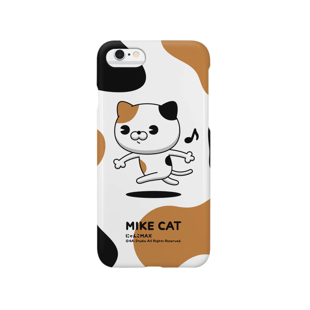 4A-Studio（よんえーすたじお）のにゃんこMAX（三毛猫） Smartphone Case