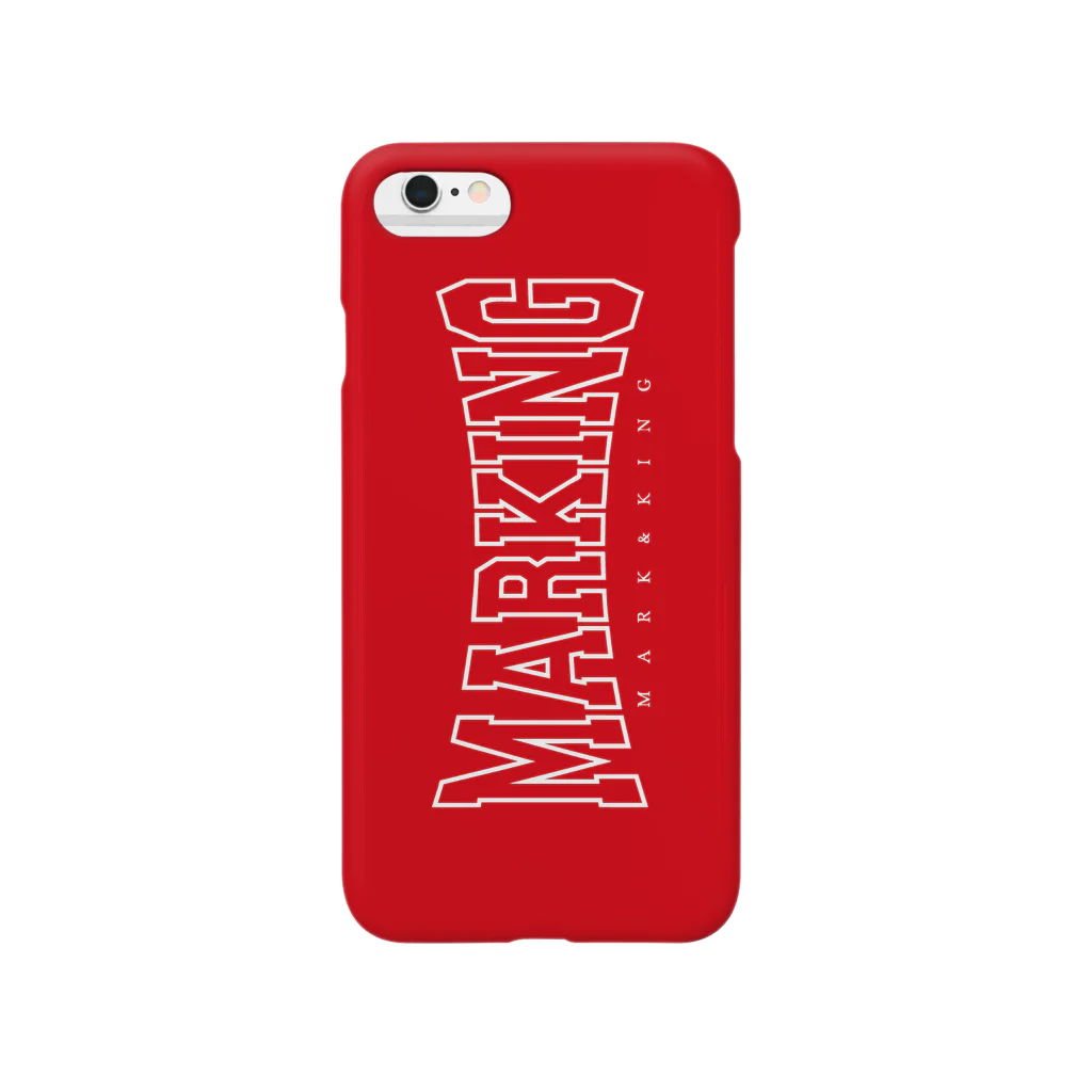 M-king【マーキング】のMARKING(アーチ)赤 Smartphone Case