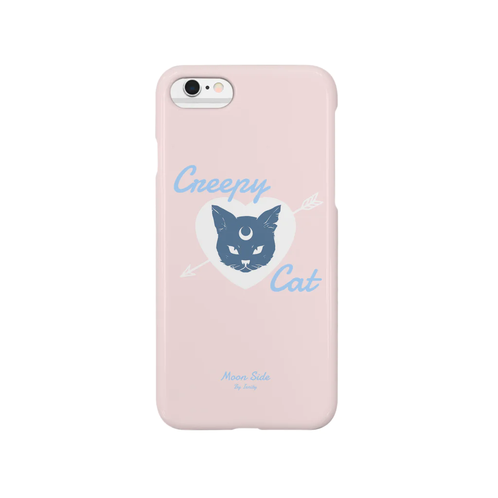 IENITY　/　MOON SIDEの【MOON SIDE】 Creepy Cat #Pink*Blue スマホケース