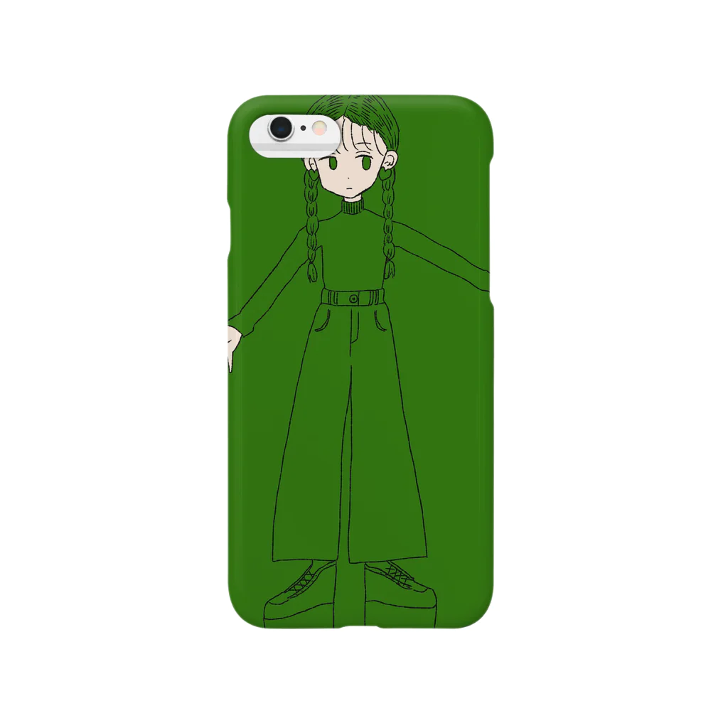 Q-s09の三つ編み野郎グリーン Smartphone Case