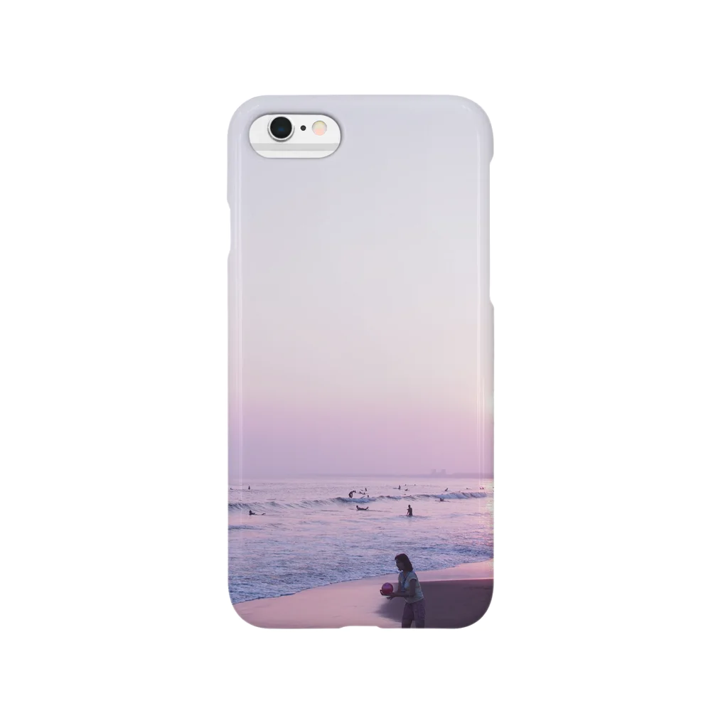 ciel08145の夕暮れの海岸 Smartphone Case