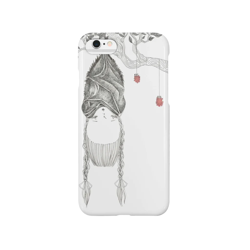 ねんねん虫の白の眠り Smartphone Case
