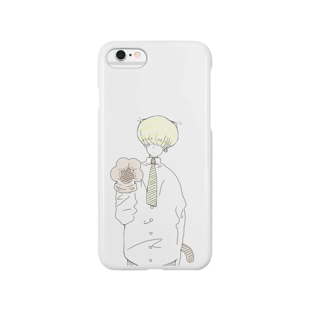 Hotate designの猫系男子(黄) Smartphone Case