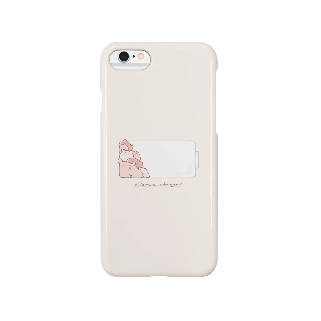 てふてふの館の充電たこ％ Smartphone Case