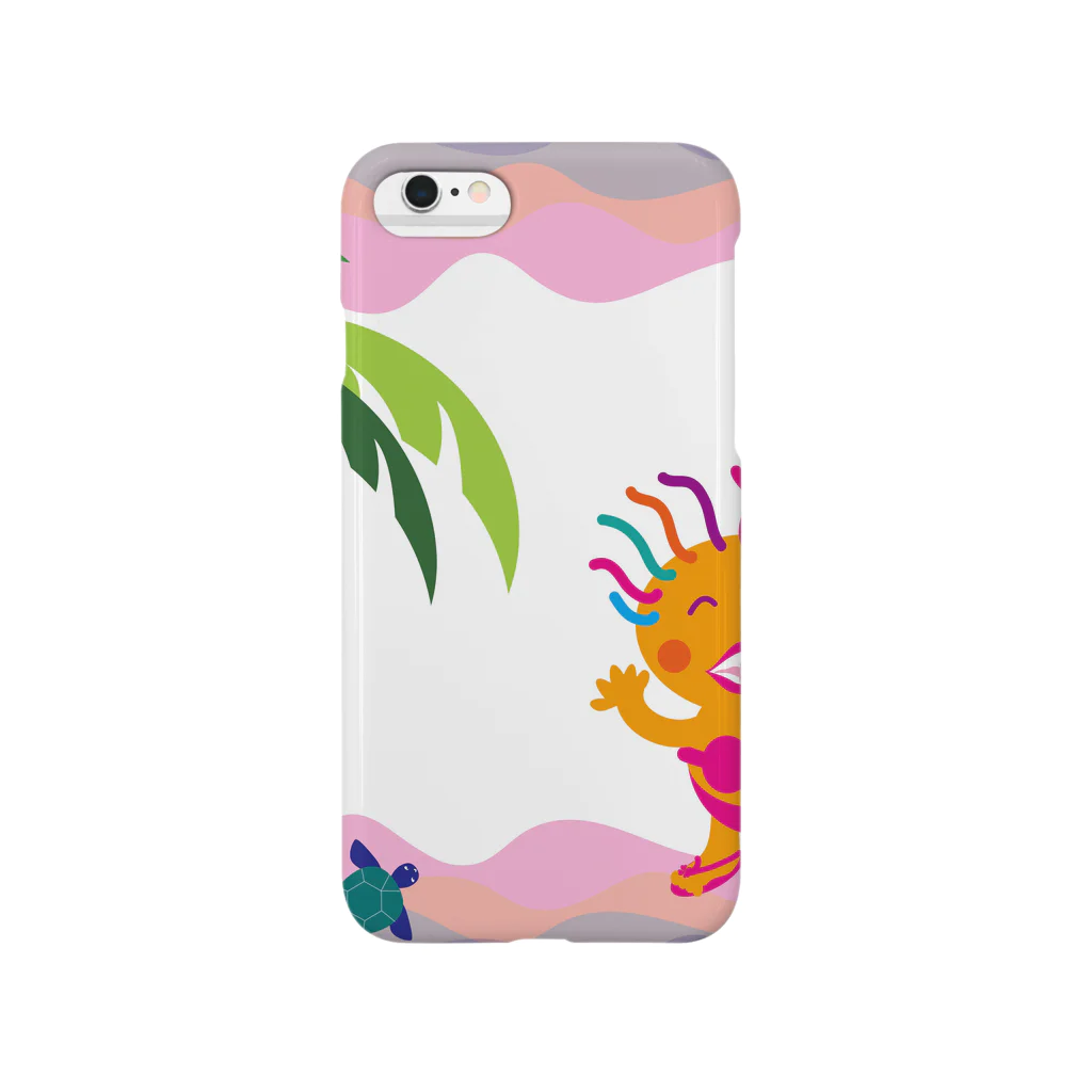 ジルトチッチのデザインボックスのクレコちゃんの夕暮れハワイの海 Smartphone Case