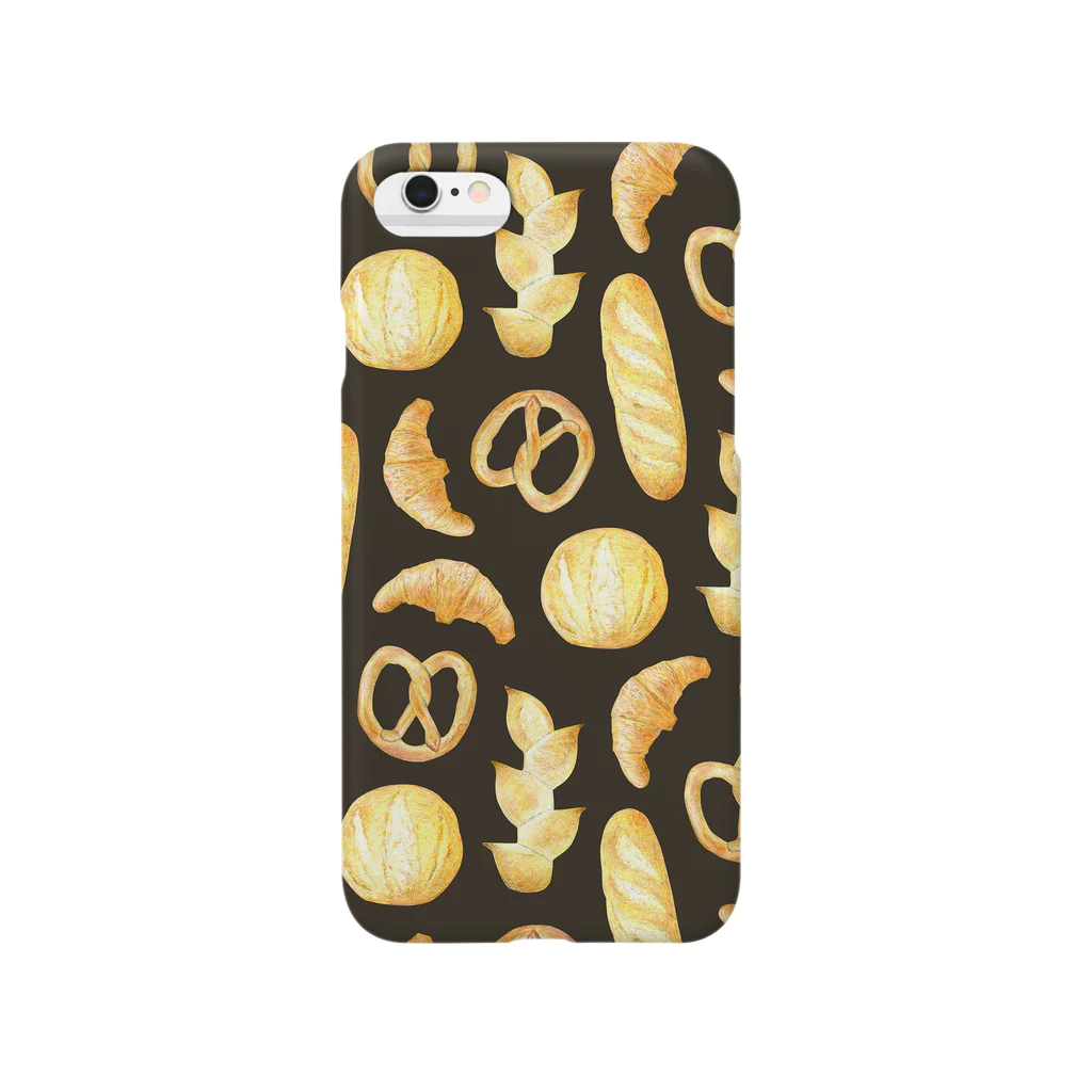 tatsushimbunのbread pattern  スマホケース