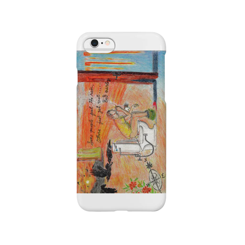 加楽巣のsome people feel the rain, others just get wet. Smartphone Case