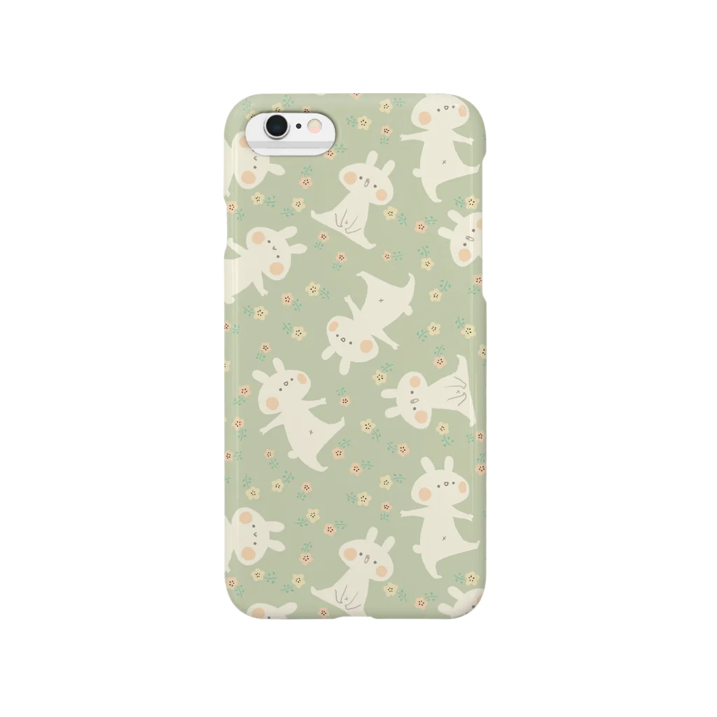 ＊momochy shop＊のおはな柄(みずいろ) Smartphone Case