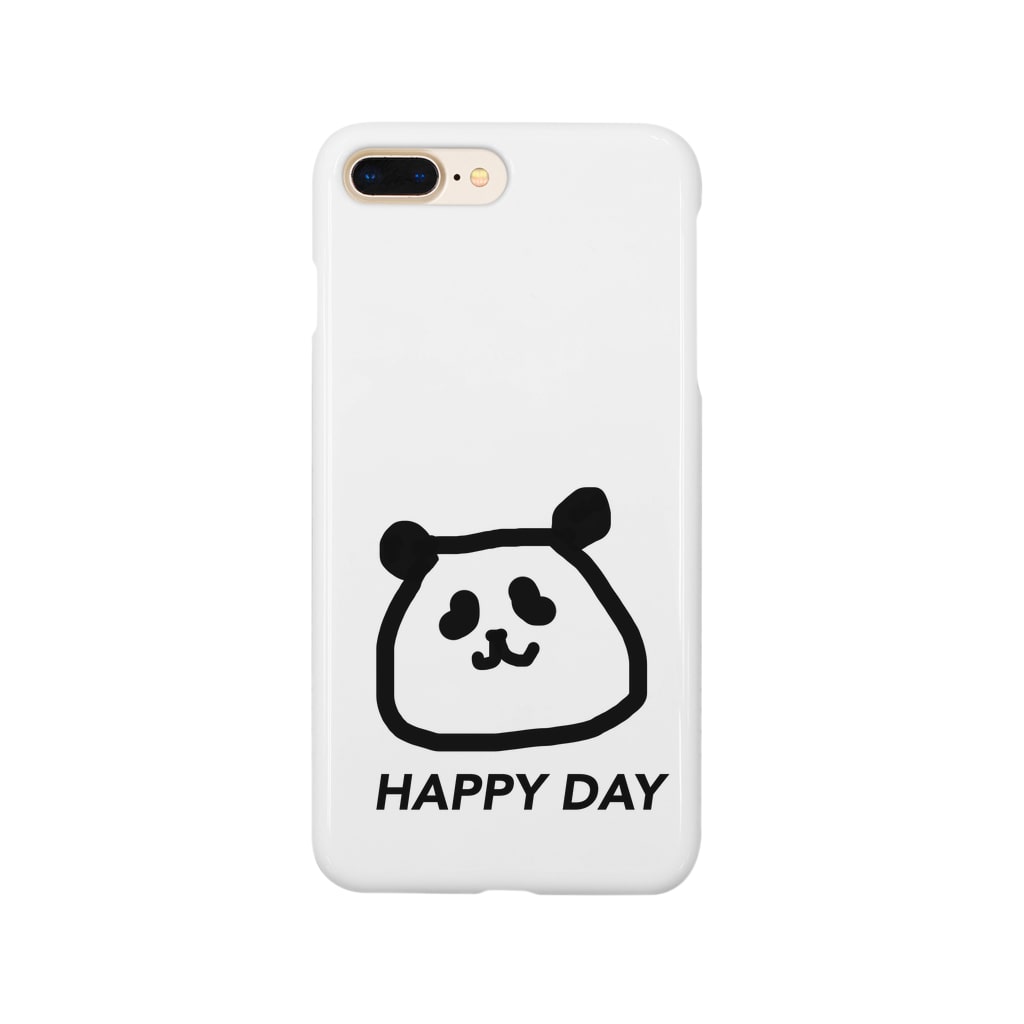 頭が平らなパンダ Happy Day Yukakyu のスマホケース Iphoneケース 通販 Suzuri スズリ