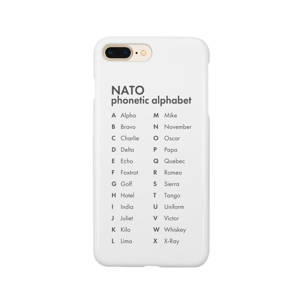 Natoフォネティックコード Smartphone Cases Iphone By クウネルアソブシゴトスル Qunea Suzuri