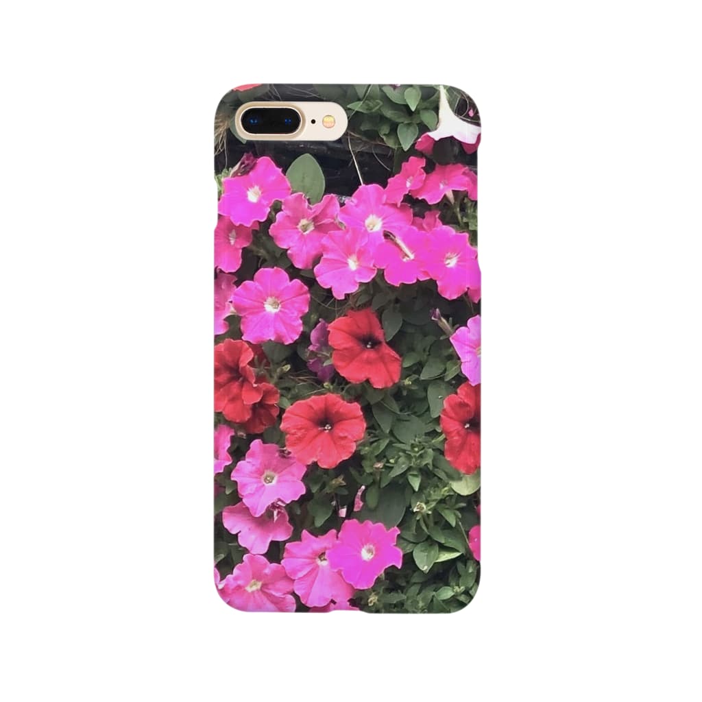 花と風景と食べ物（写真の花柄 Smartphone Case
